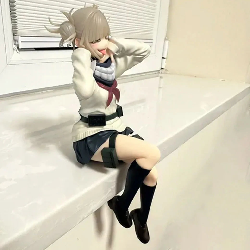 Anime MHA Figure Toga Himiko Action Figures Standing Toga Himiko Figurine PVC Beauty Models Look Up Figure Toga Himiko Toys 16CM