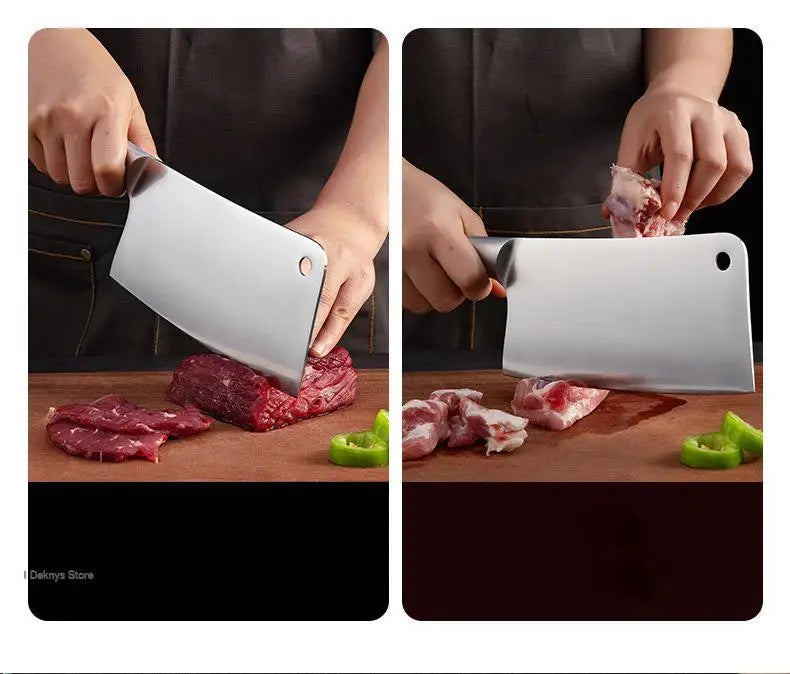 Japanese Kitchen Chef Knife Meat Fish Slicing Vegetable Cutter Stainless Steel Cleaver