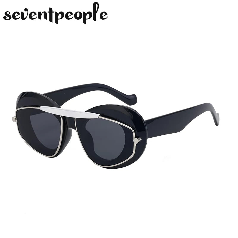 Sunglasses Women Brand Designer Fashion Oval Sunglasses