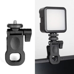 2Pcs Universal Mini Selfie Fill Light Clip Camera Flash Holder 1/4 Screw Mount