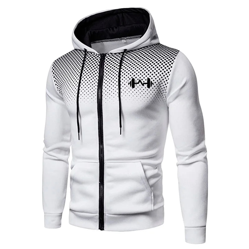2025 New Arrival Men's Set Hoodie + Sweatpants Autumn Winter Daily Casual Sporty Jogging Suit Zipper Male Sweatshirt Outfit
