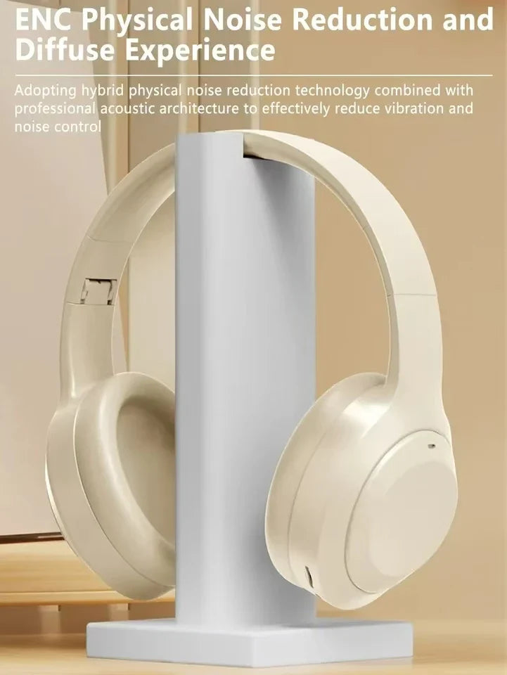 Over Ear HIFI Stereo Headsets Wireless Bluetooth Headphones Sports Gaming Earphones with HD Mic Support TF/AUX noise reduction