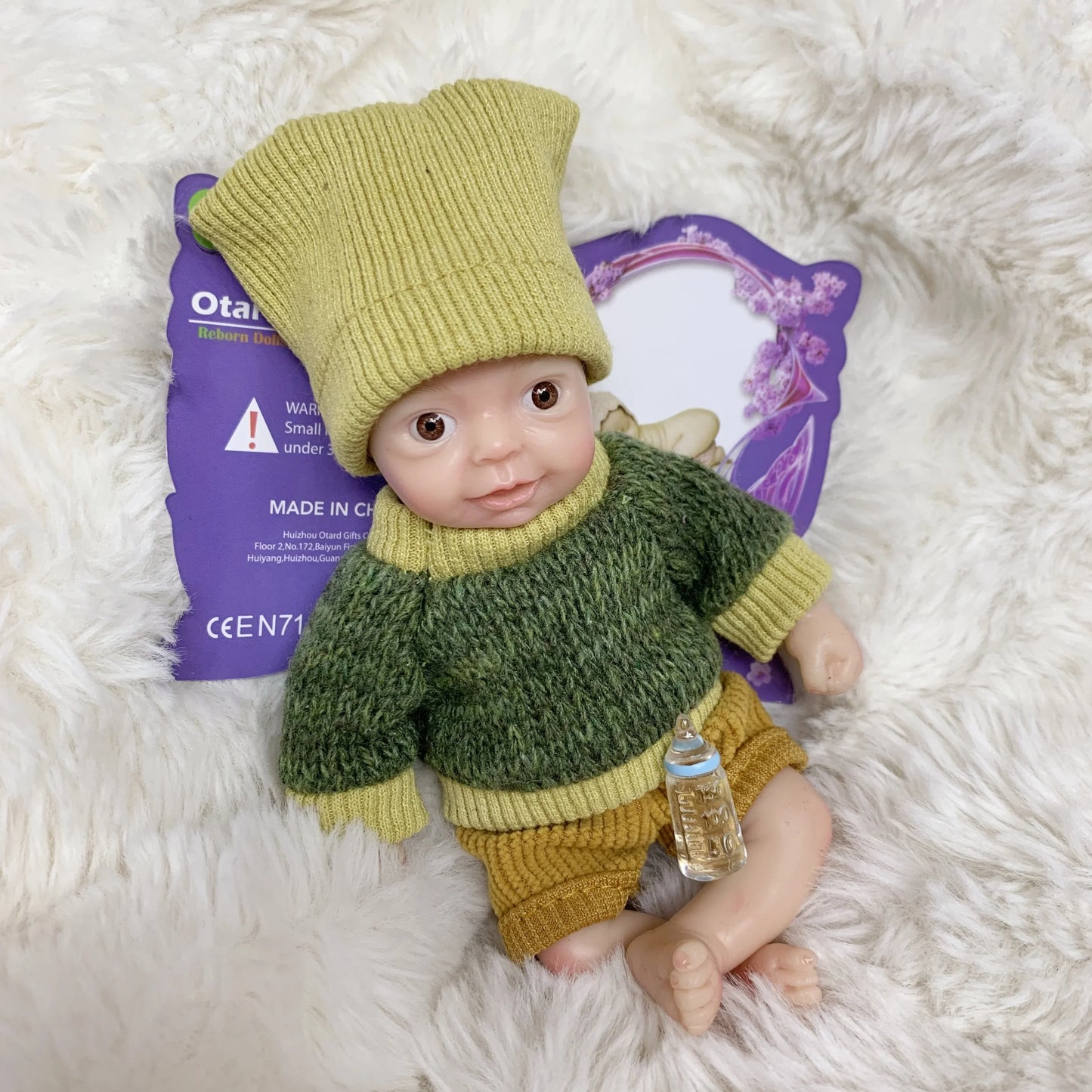 AnjoDoll Lovely 6 Inch Palm Newborn Babies Full Body Silicone Boys Reborn Dolls Bebe Reborn Corpo De Silicone Inteiro
