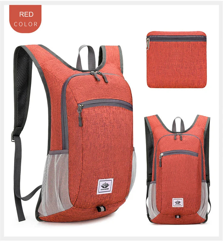 Portable Foldable Backpack,Men Women Ultralight Folding Bag,Outdoor Climbing Cycling Hiking  Knapsack Travel Daypack