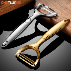 Golden Vegetable Peeler Potato Carrot Peelers Stainless Steel Peeler with Ergonomic