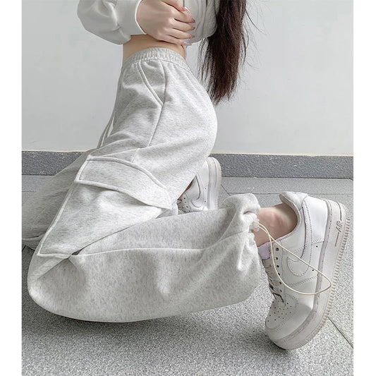 S-3Xl Sweatpants Women Streetwear Oversized Cargo Pants Harajuku Korean