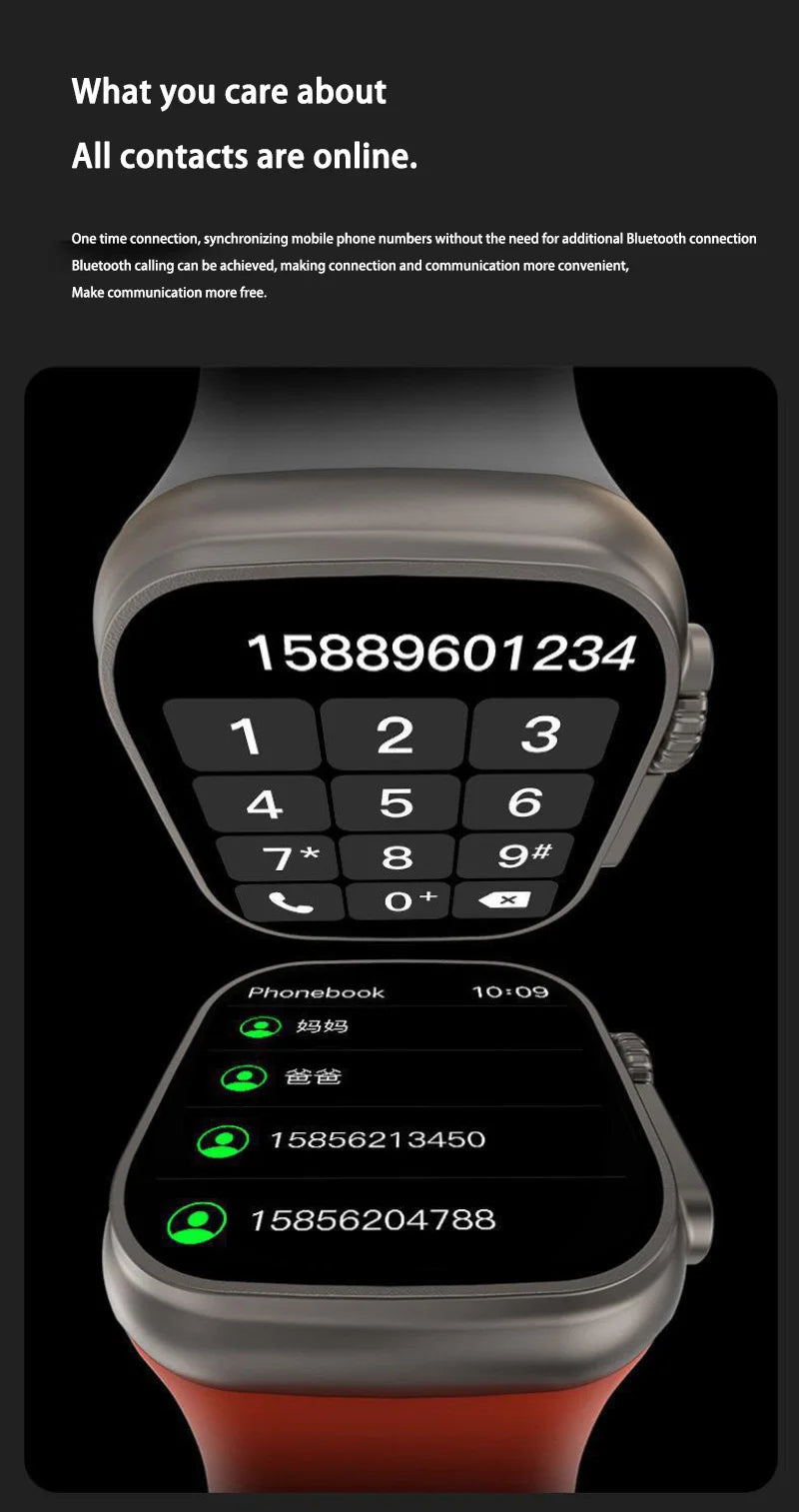 2026 Original T900 Ultra 2 Smart Watch 49mm Men Women Bluetooth Call Music Game Wireless Charging NFC Smartwatch For Android IOS