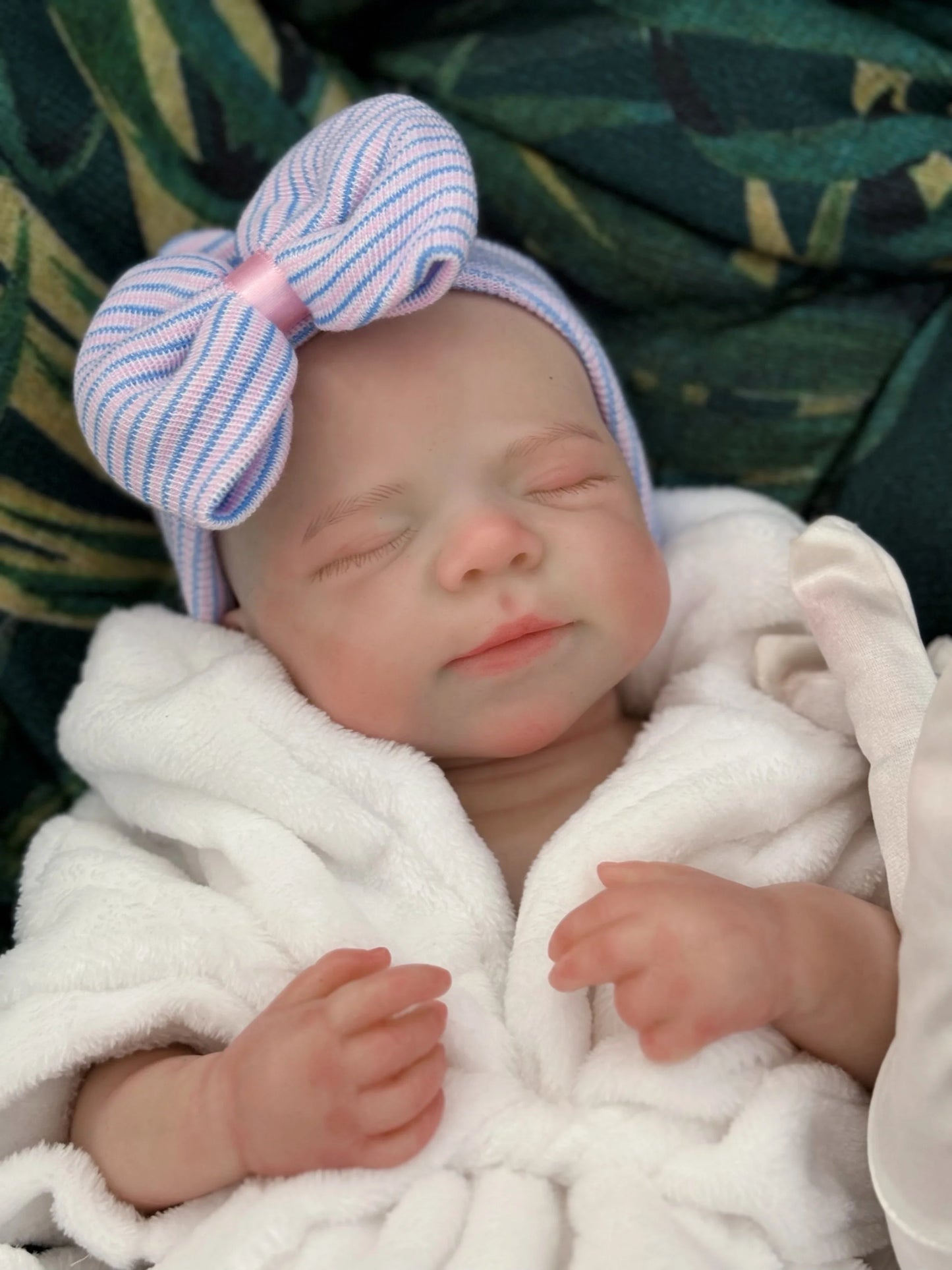 AnjoDoll 45CM Open Mouth Pascale Girl Soft Silicone Reborn Dolls Toys Waterproof Doll For Gifts Cute Reborn Dolls