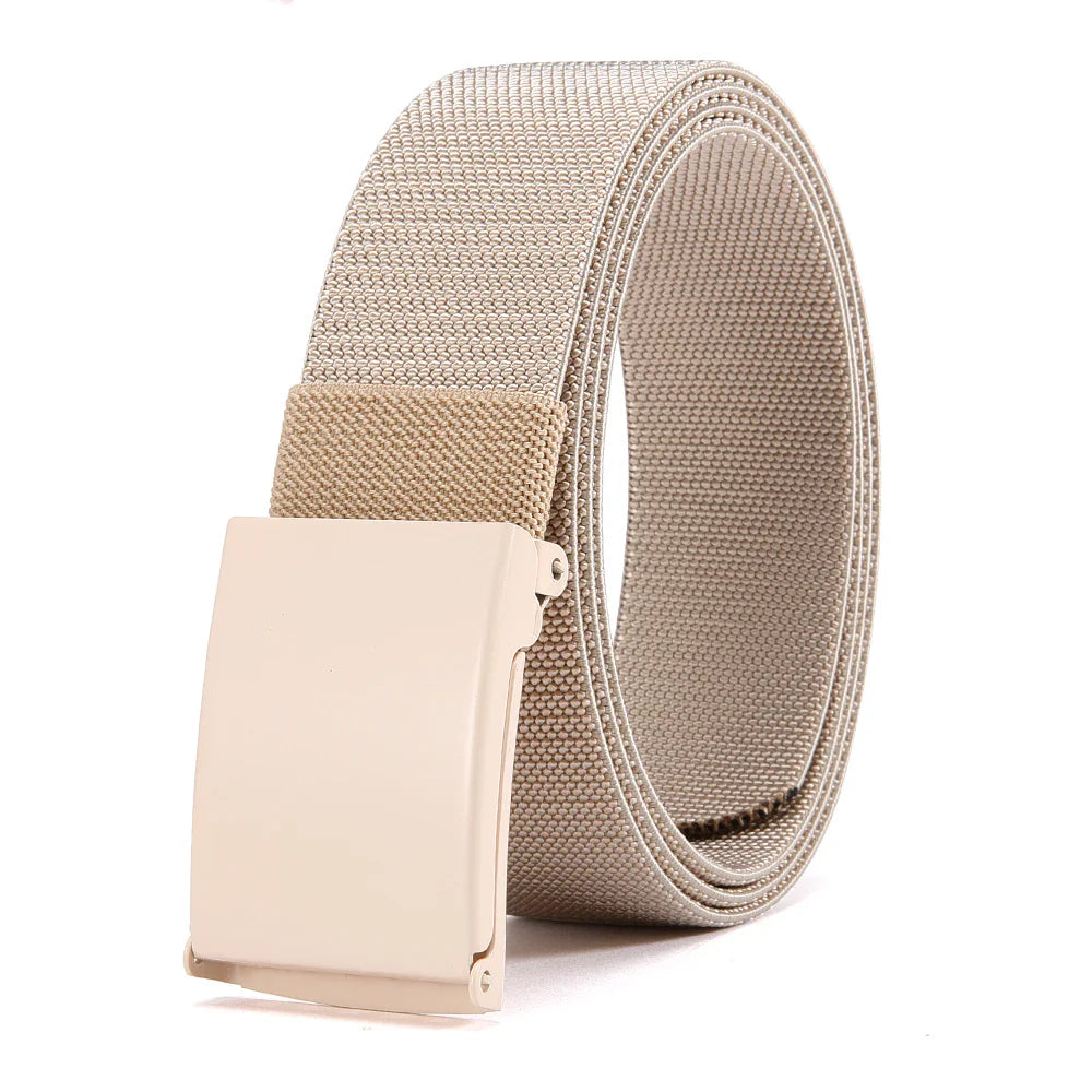 Men Female Belts Military Nylon Adjustable Belt Outdoor Travel Tactical Waist Belt with Plastic Buckle for Pants 125cm