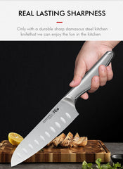 7-inch Professional Japanese Santoku Knife High Carbon German 1.4116 Steel