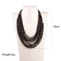 Acrylic Beads Jewelry Sets Bohemia Multi-in-one necklace Women Fashion Statement