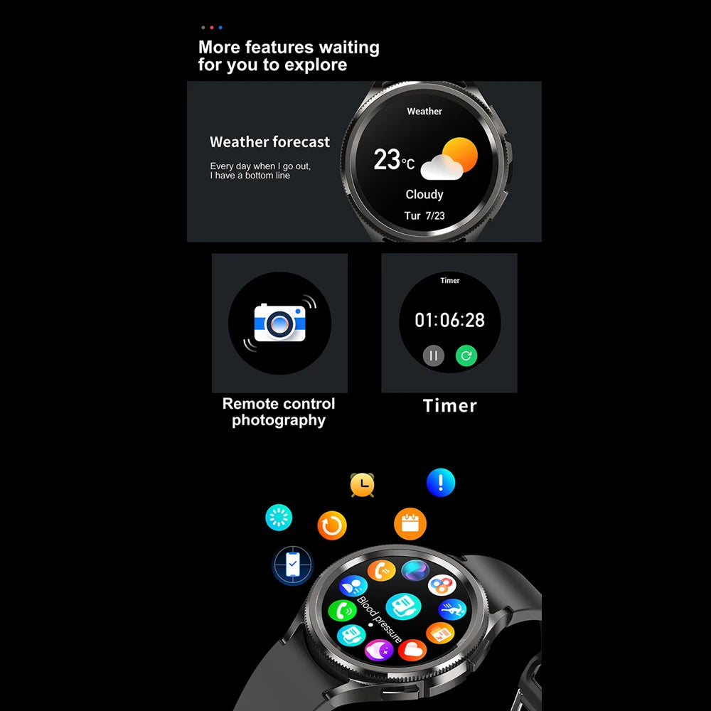 Watch 6 Classic Smartwatch Men GPS Outdoor Sports Health Heart Rate Monitor Waterproof Bluetooth Call Smart Watch 2025 New