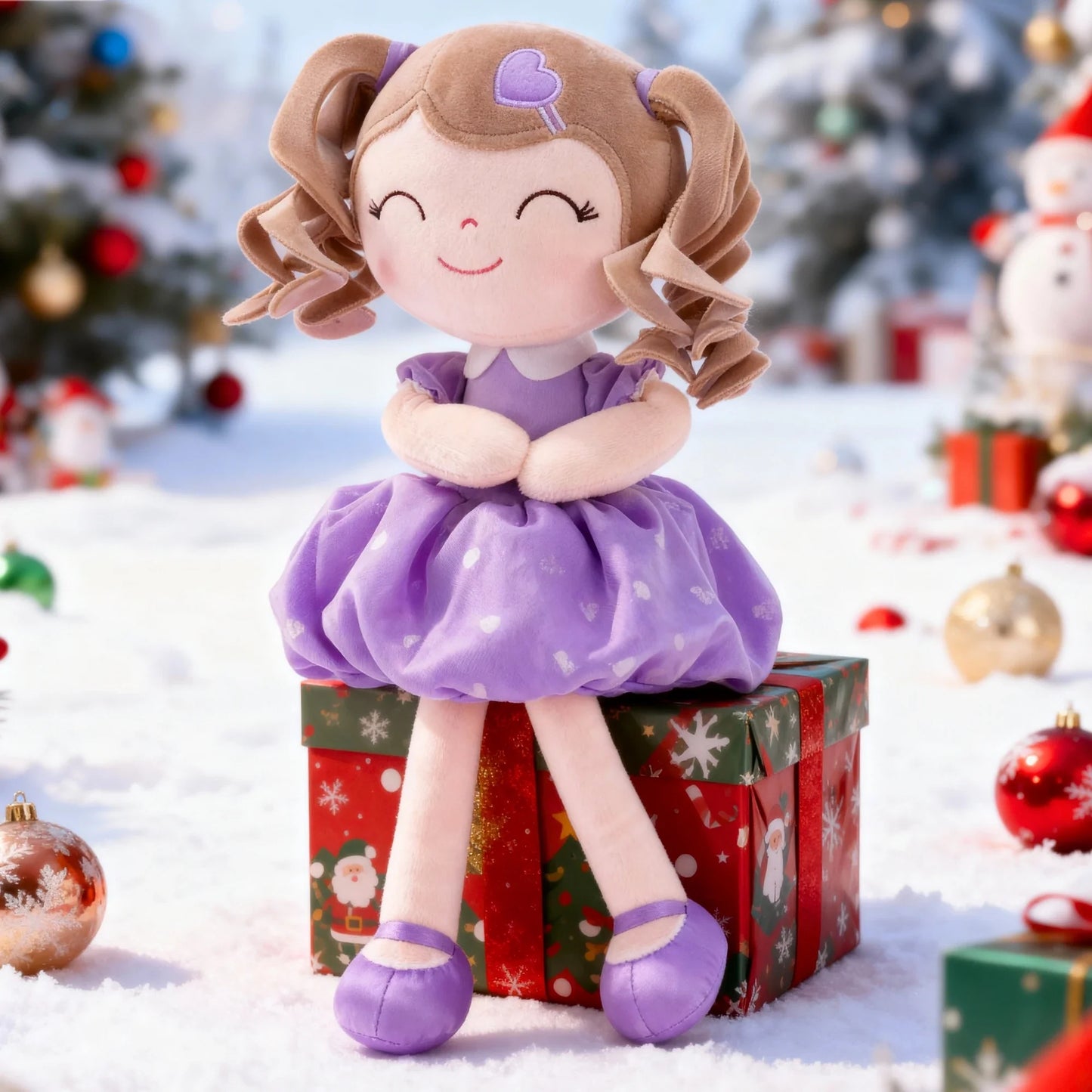 NEW Gloveleya Christmas  Plush Doll Baby Dolls, Soft Plush Princess Plush Toys, Ideal Christmas Gift Baby's first Birthday Gift