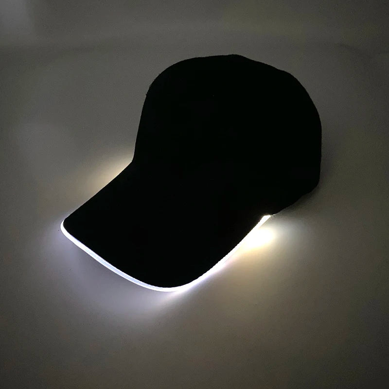 Wholesale Baseball Caps Night Glow Light Cap Boys Girls Fashion Headwear Costumes Accessory Caps Hats