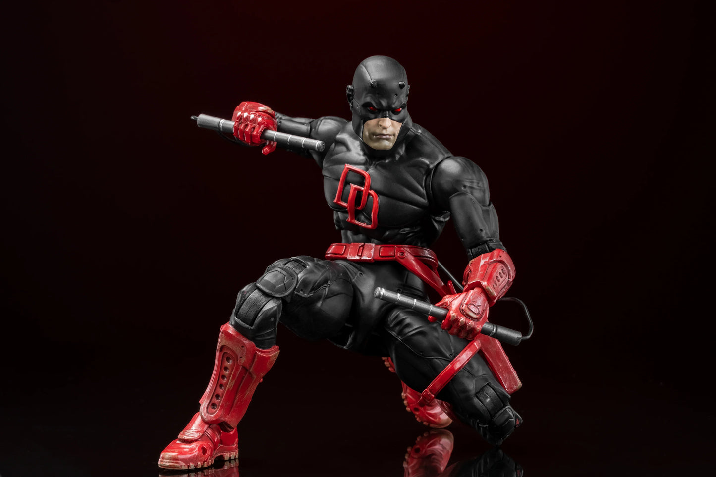 In Stock - FlefToys Marvel Daredevil Classic Red Shadowland Reborn Black 8" Action Figure Devil Defenders Matt Murdock Legends