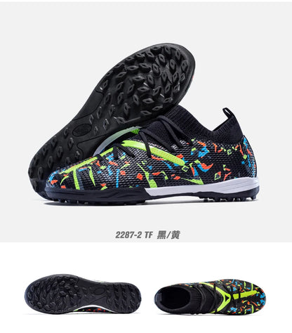 Mens Football Field Boots Ultralight Turf Indoor Society Training Soccer Shoes Cleats