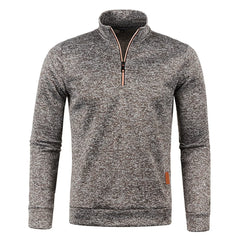 Men Pullover Men's Thicker Sweatshirts Half Zipper Pullover for Male Hoody Man