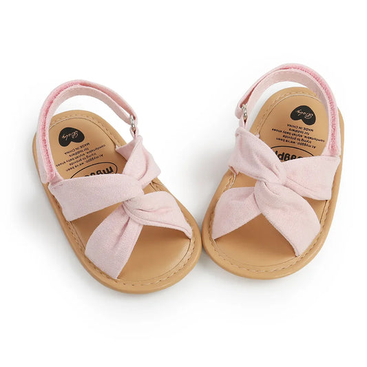 Baby Girls Sandals Cute Summer Soft Sole Flat Princess Shoes Infant Non-Slip First