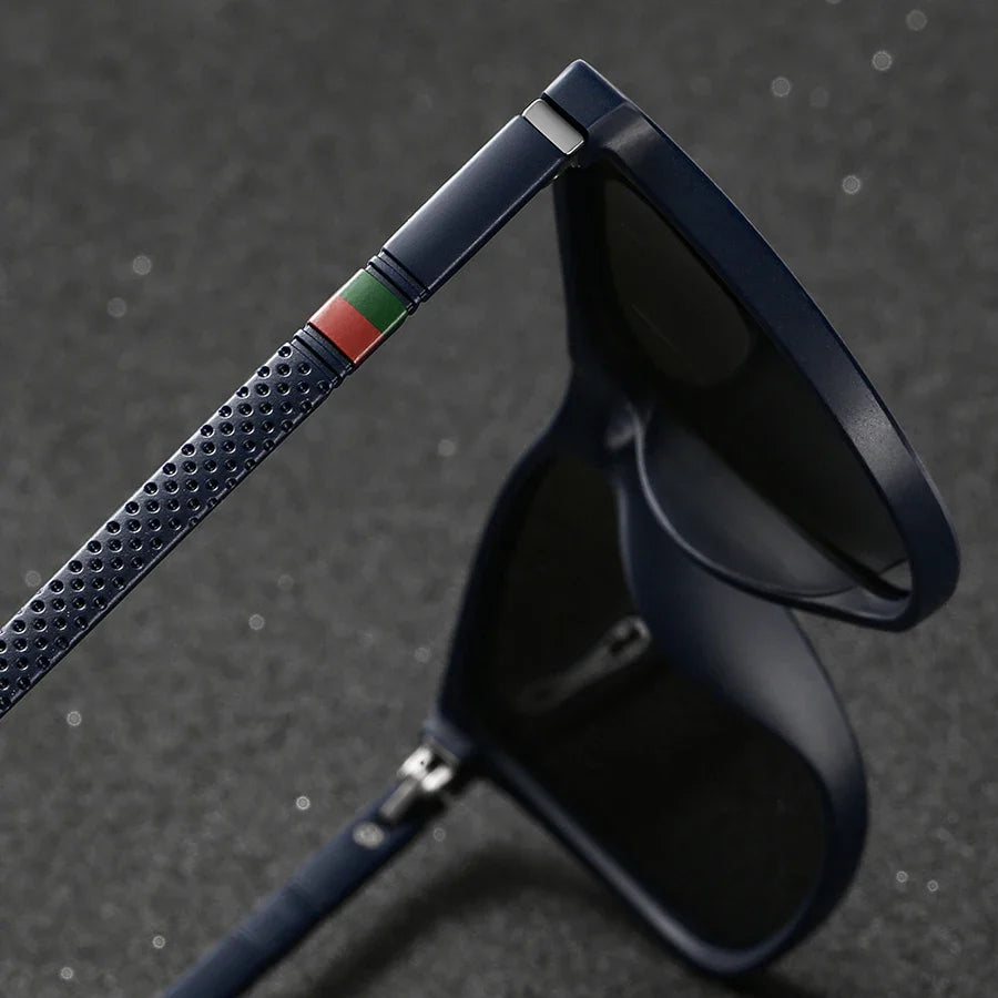 3 PCS Fashion Vintage Check Square Sunglasses Men WomenDriving Fishing Luxury Brand Designer Sun Glasses Retro UV400  Eyewear