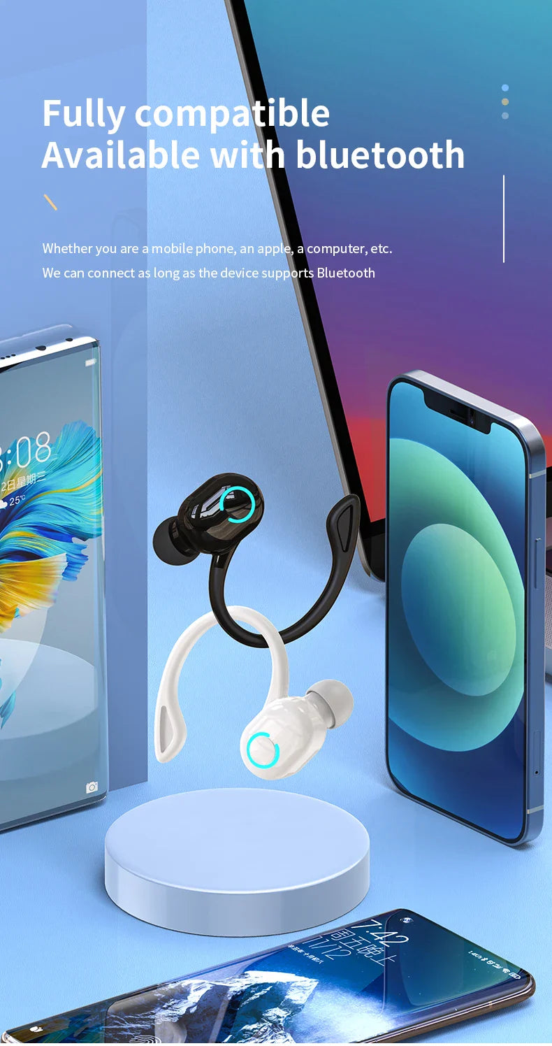 VAORLO S10 New Earphone Bluetooth Earphone Sport Business Single Ear Earphone With Good Sport Range and Noise Reduction Wearing