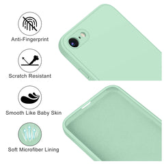 Luxury Original Liquid Silicone Case For iPhone 7/8/SE Phone Cases For iphone 7/8/SE Shockproof Bumper Cover Phone Accessories