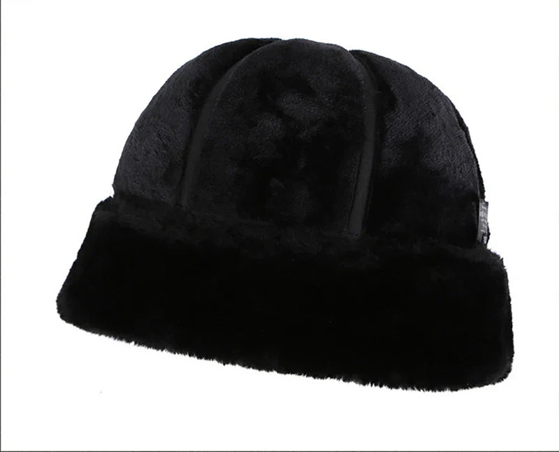 Brand New Style 2026  Retro Cowhide Bomber Hat Winter Keep Warm Caps Men Women Real Leather Cap Thick Velvet Dad Hat Leather Hat