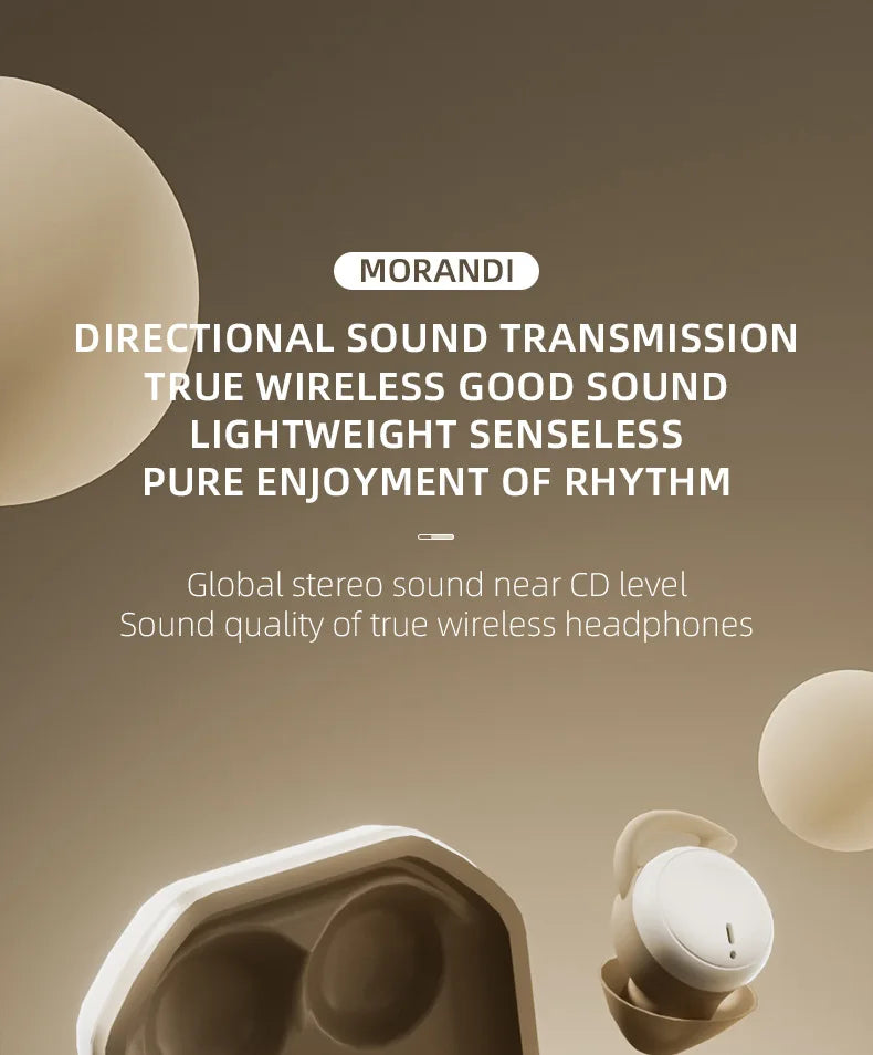 Bluetooth Sleeping Earbuds Mini invisible Small Bluetooth Eraphones Mini Comfortable Noise Blocking for Side Sleeping Home Work