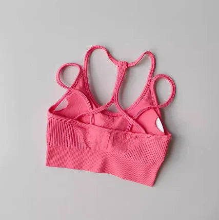 Sports underwear women's running shockproof summer quick drying back fitness bra