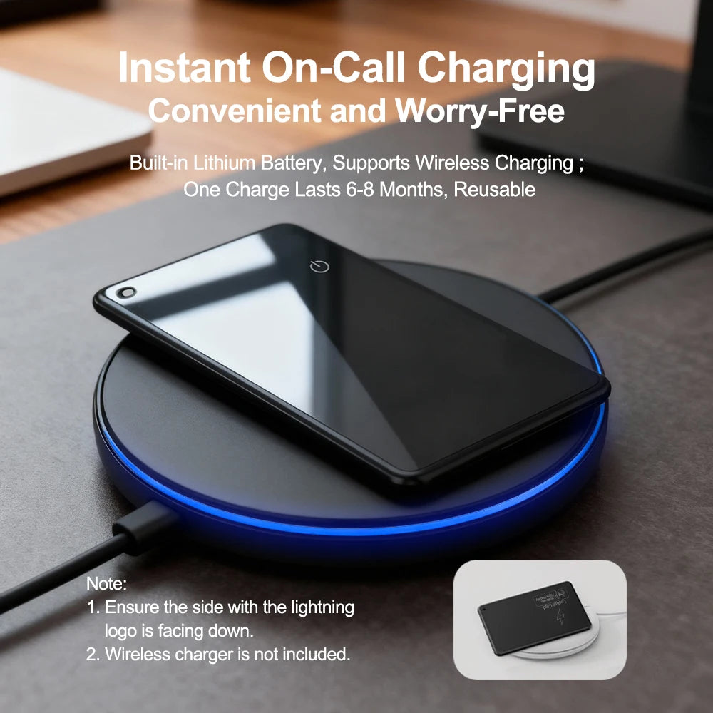 Smart Wallet tracking Card For IOS Find My App Bluetooth Tracker Ultra-thin Smart Tag Waterproof Gps Locator Wireless Charging
