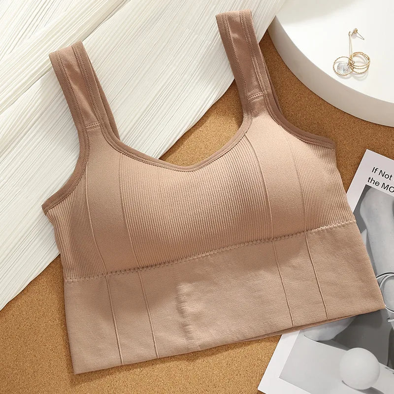 Women Seamless Sports Bra Breathable Fitness Crop Top Beautiful Back Push Up