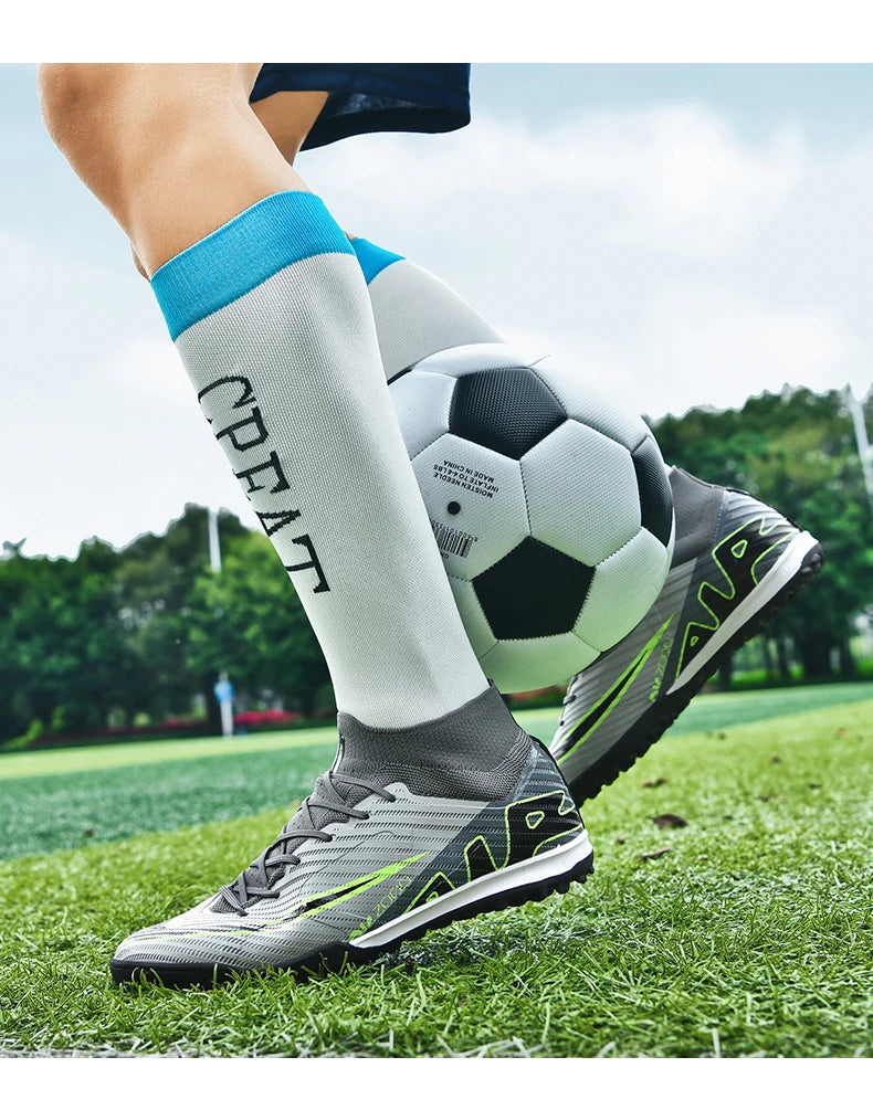 Men Soccer Shoes Grass Society Training Football Boots Cleats