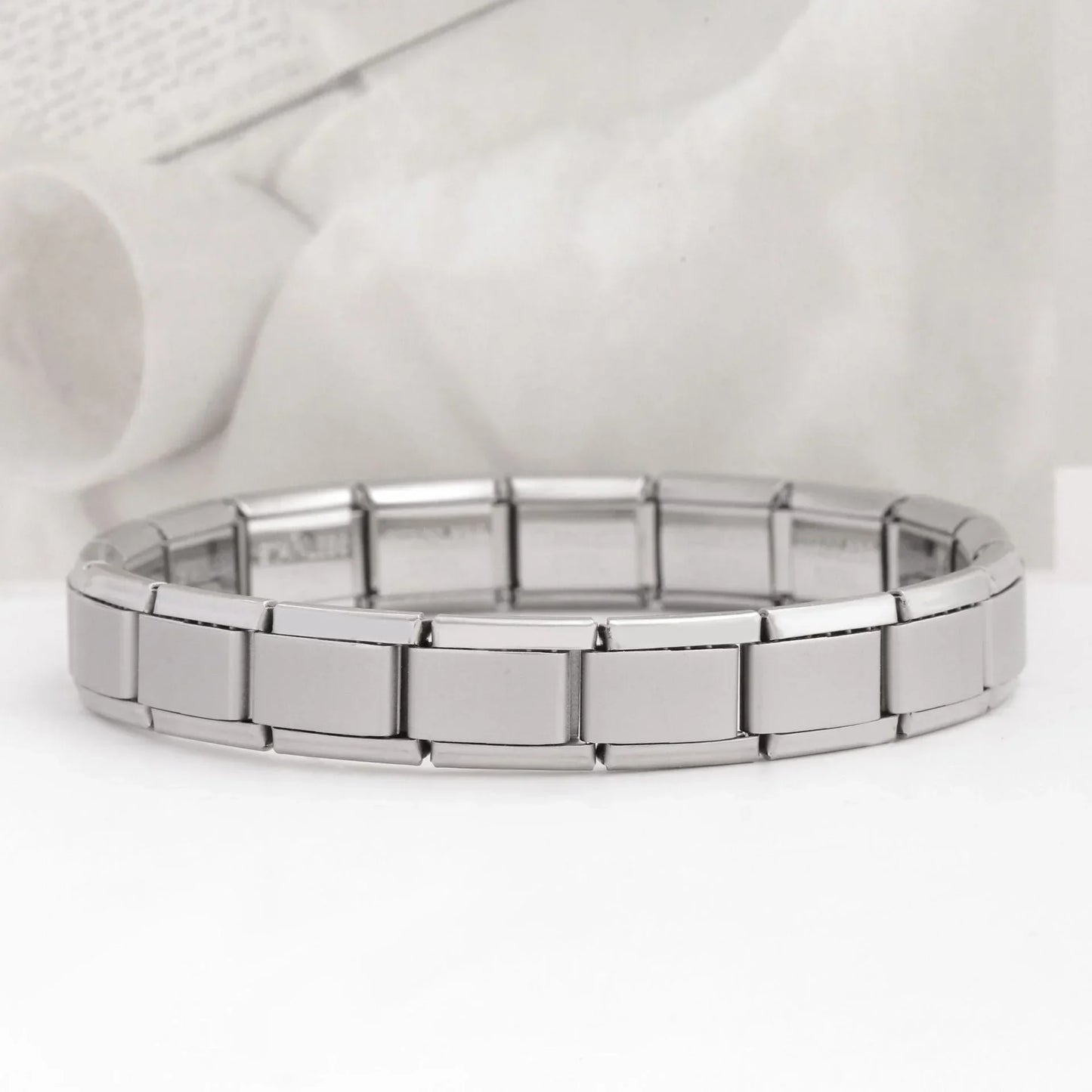 20pcs Wholesale charms italian Stainless Steel 9mm Colorful Style Elastic Bracelet for Woman Men DIY Making Gift Dropshipping