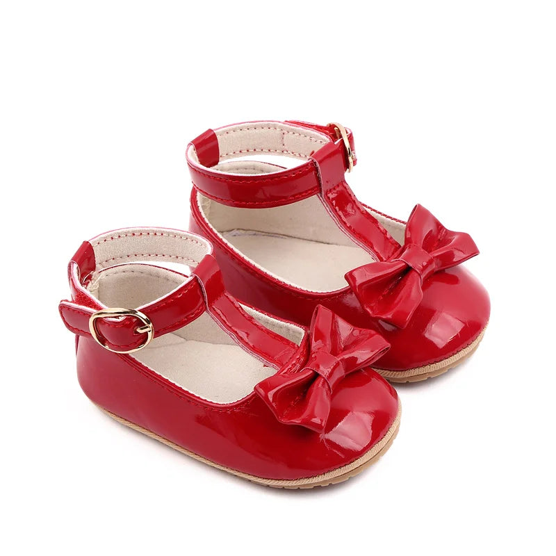 Baby Girl Shoes Fashion Bow Flats Non-slip Infant Princess Formal Sandals