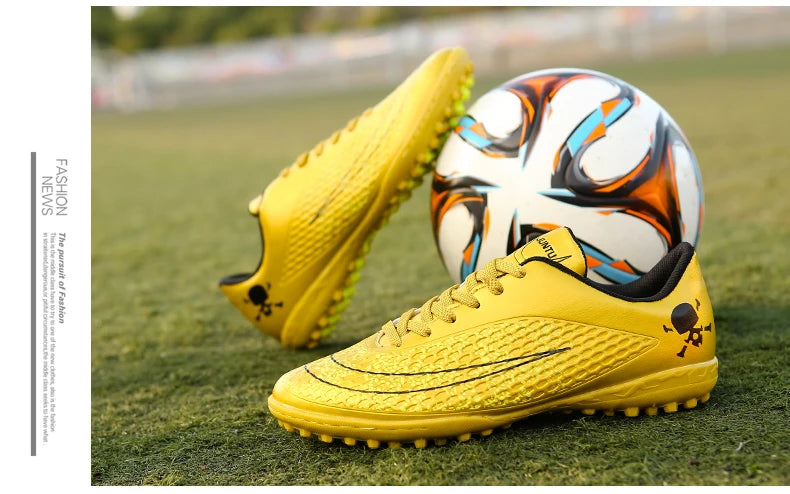 Men's Soccer Shoes Kids Children Low Top Futsal Society Training Football Boots