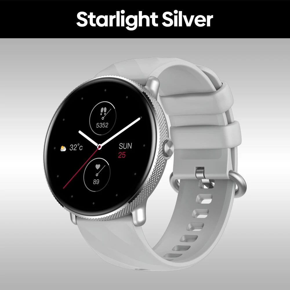 Zeblaze GTR 3 Pro AMOLED Display Make/Answer Phone Calls Smart Watch 316L Stainless Steel  Fitness Smartwatch For Men Women