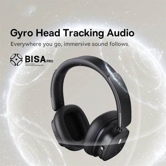 Baseus Bowie 30 Max Bluetooth Headphones 45dB Noise Cancellation Hi-res LDAC Over Ear Headset 3D Spatial Audio Wireless Earphone
