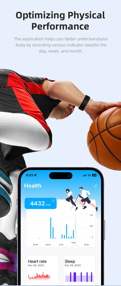 LIGE No Screen Smart Watch Men's Sports Outdoors Fitness Heart Rate Monitor 1ATM Waterproof New Smartwatch For Andrio IOS 2025