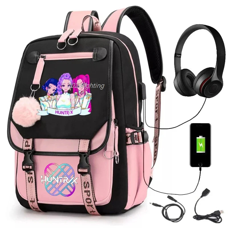 Backpack Cartoon Rucksack Girls School Bag High Capacity Women Backpack