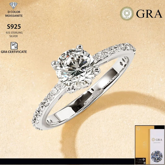 New Fashion Light Luxury Diamond Ring Women's Moissanite Design Ring Women's 2026 Classic