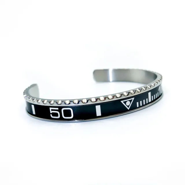 New stainless steel personality fashion men's and women's bracelets digital display water ghost women and men bracelet jewelry