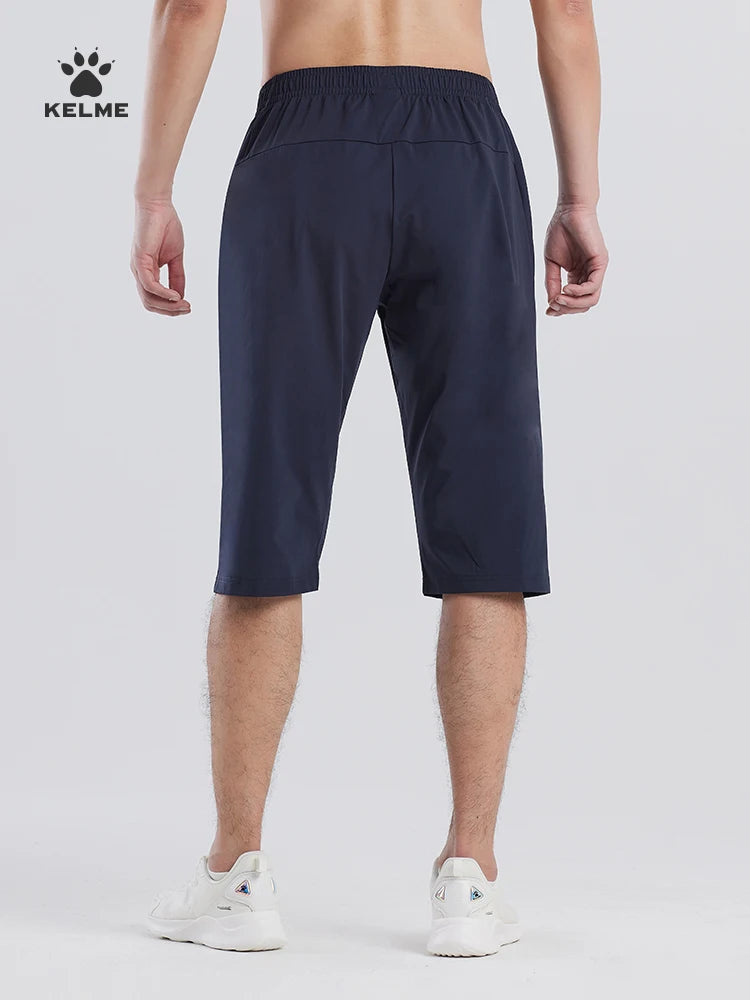 Kelme Sports Capris Men's Summer Breathable Fitness Shorts Football Training Ice Silk Running Shorts