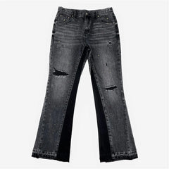 Men Jeans Ripped Holes Spring Autumn Streetwear