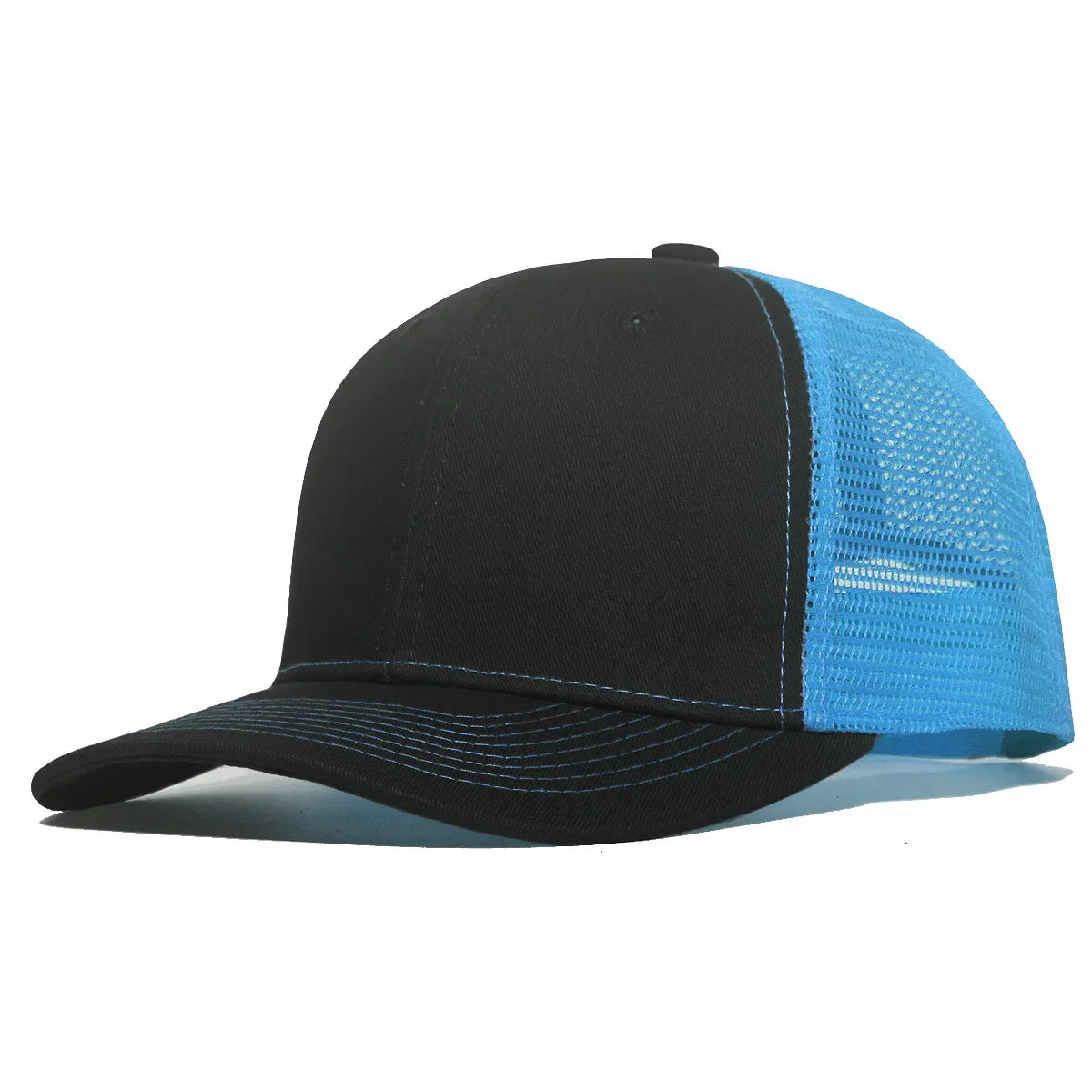 New Fashion Slight Curved Brim Baseball Cap For Men Women Summer Breakable Net Blank Truck Caps Sun Hat