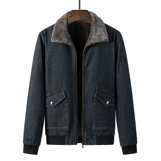 Vintage Jeans Jacket Men's Casual Anorak Fashion Vintage Denim Jacket