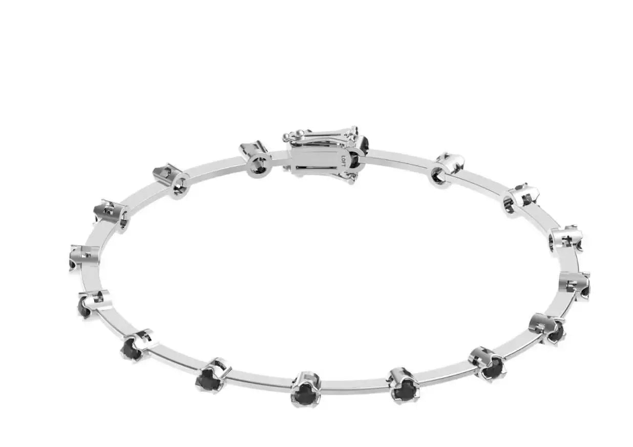 EUREKA  Hip Hop Tennis Bracelet Zirconia Copper Neutral Shiny Fashion Jewellery Party Gift Fine Jewellery