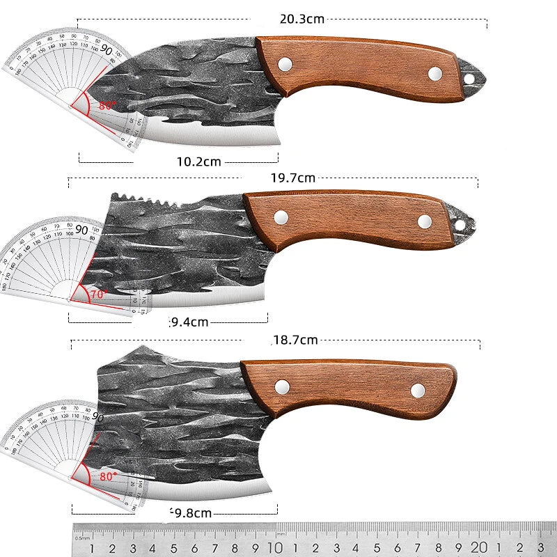 Stainless Steel Forged Small Kitchen Knife, Kitchen Multifunctional Sharp Fish Killing Knife