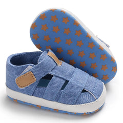 Baby Canvas Sandal For Baby Boys Girls Spring Summer Soft Bottom Anti-Slip