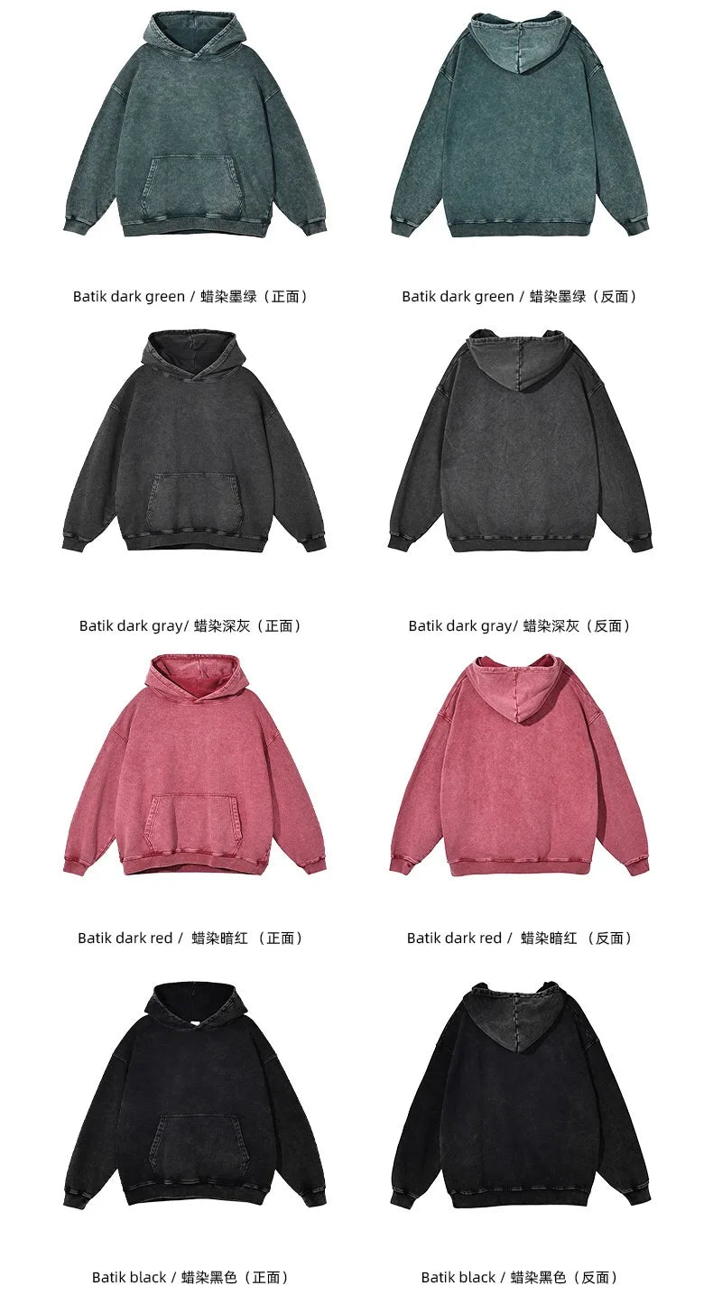 Retro batik make old hoodies