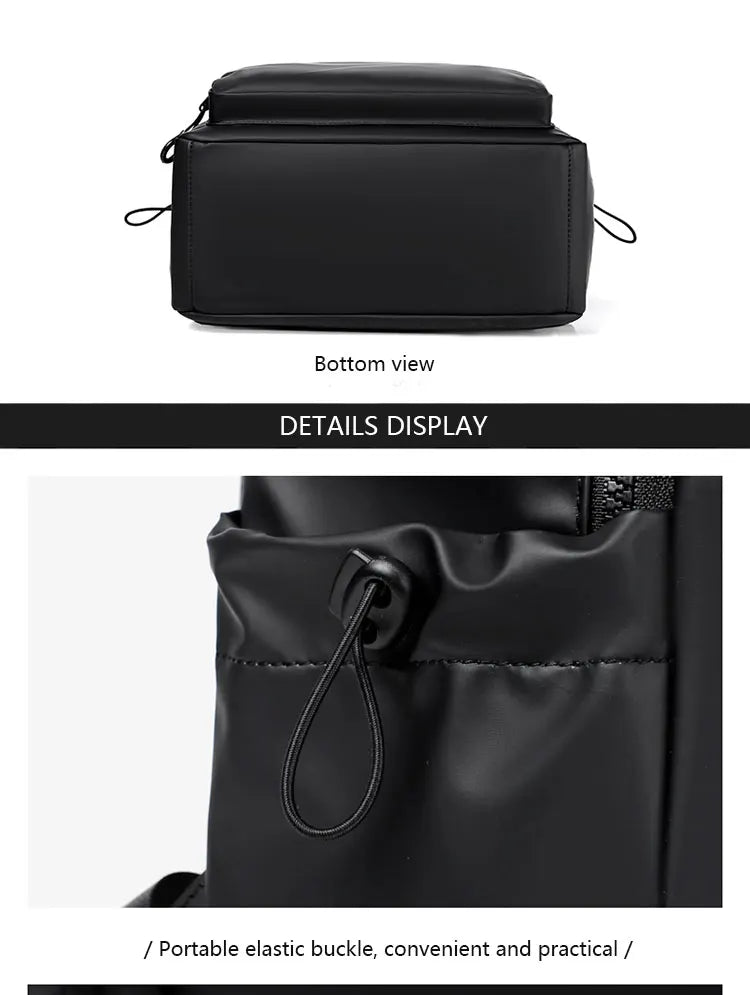 A 14 Inch Computer Backpack Large Capacity Simple Durable Men's Backpack Lightweight Men's Travel Backpack Student Schoolbag