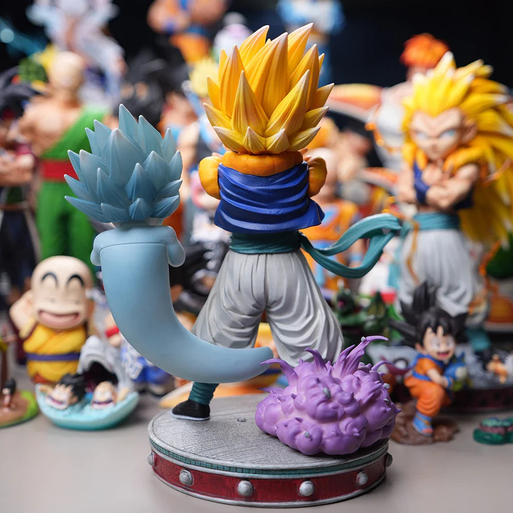 25cm/9.8in Anime Dragon Ball Z Figure Gotenks Figure Ghost Night Light PVC Action Figure Collection Model Toys Gifts